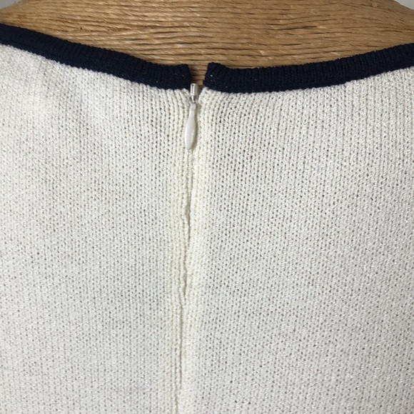 ST.JOHN  Navy Blue and White Dress Size 16 - Picture 7 of 16